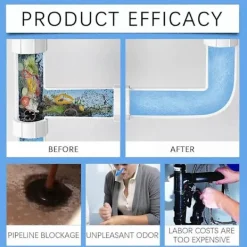 Clearance Avloppsrensare, 2025 Nytt Kraftfullt Rörrensningsmedel, Vaskrensare