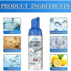 Best Avloppsrensare med skum, rörrensare deodoriserande propplösare 1Pcs