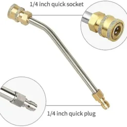 Avloppsrör för högtryckstvätt, 7 tum, elektrisk tvättmaskinsförlängningsstav, 30 graders böjningsstav