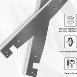 Avloppsskrapa för H12 Golvskrubber Botten Skrapa Dammsugare Ersättningsskrapa Tillbehör