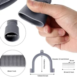 Outlet Avloppsslang för tvättmaskin 3 m Flexibla förlängningskit för avloppsslang för diskmaskin Korrugerad tvättmaskin Di