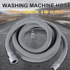 Outlet Avloppsslang för tvättmaskin 3 m Flexibla förlängningskit för avloppsslang för diskmaskin Korrugerad tvättmaskin Di
