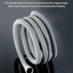 Outlet Avloppsslang för tvättmaskin 3 m Flexibla förlängningskit för avloppsslang för diskmaskin Korrugerad tvättmaskin Di