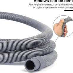Sale Avloppsslang för tvättmaskin, Universal avloppsslang, Vattenavloppsslang, Tvättmaskinsslang, Förlängningsslang för diskmaskin och tvättmaskin 20mm*2m | Fyndiq