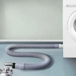 Best Avloppsslangförlängning för tvättmaskiner, 2 m avloppsslang universell tvättmaskinslang, avloppsslang D