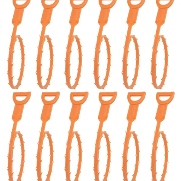 Best Avloppsstoppborttagare, flexibel orm för att effektivt rengöra hår och skräp från diskho och badkar, 50 cm, 12-pack