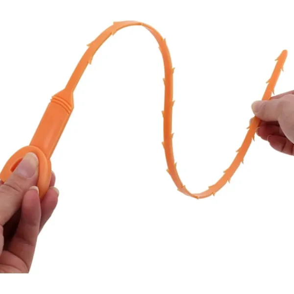 Best Avloppsstoppborttagare, flexibel orm för att effektivt rengöra hår och skräp från diskho och badkar, 50 cm, 12-pack