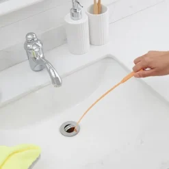 Best Avloppsstoppborttagare, flexibel orm för att effektivt rengöra hår och skräp från diskho och badkar, 50 cm, 12-pack