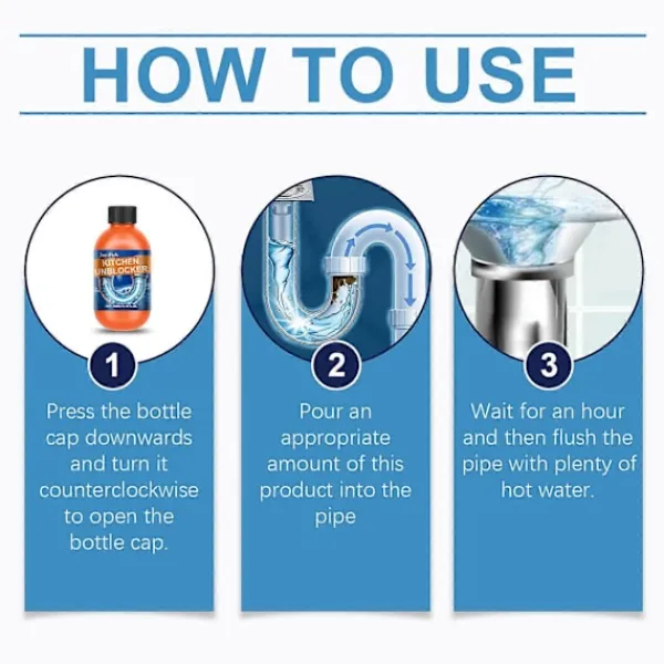 Discount avloppsstoppborttagare inkluderar isopropylalkohol