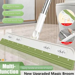 Outlet Badrumsgolvskrapa Mjuk Silikon Golvsopare Multifunktionell Glasfönsterputsare Grön green