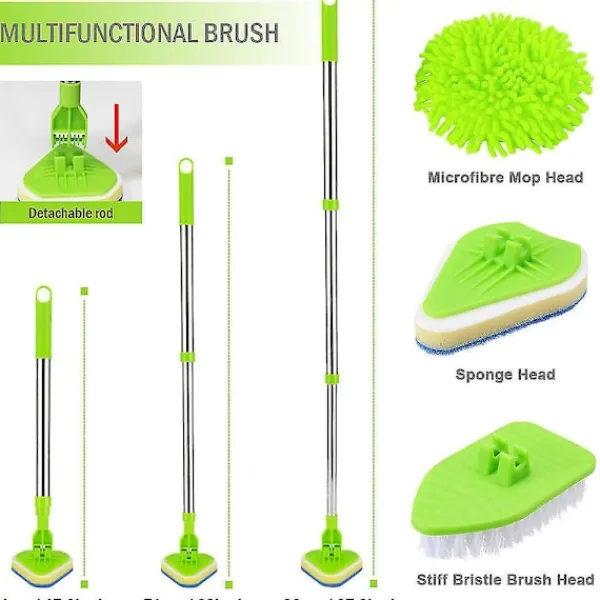 Sale Badrumsmopp Bad Dusch Multifunktionell Kakelrengöringskit Golvrengöringsverktyg