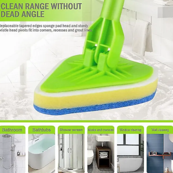 Sale Badrumsmopp Bad Dusch Multifunktionell Kakelrengöringskit Golvrengöringsverktyg