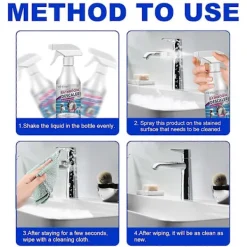 Outlet Badrumsrengöring Badrumsglas Avkalkare För Kakel Kran Borttagare Badkarsrengöring 60ml