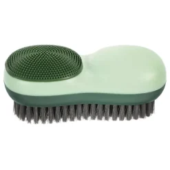 Discount Badrumsrengöringsborste Mjuk Borst Tvättskrubb Kläder Skor Grön 12.10X5.50X4.90CM Abs Tep Tpr Hemmakontor Kök 1-pack