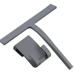 Badrumsskrapa, Silikon Duschskrapa Grå Fönsterskrapa Med Hängande Hacke För Glas För Badrumsrengöring Fönster Skärmtorkare Rengörare