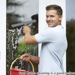 Badrumsskrapa, Silikon Duschskrapa Grå Fönsterskrapa Med Hängande Hacke För Glas För Badrumsrengöring Fönster Skärmtorkare Rengörare