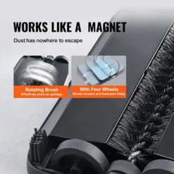 DUOKU Balanseringsmaskin--med Sweep Bredd av 170 mm-Designad för Golv och Mattor-Utrustad med en Dammsamlare