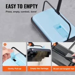 DUOKU Balanseringsmaskin--med Sweep Bredd av 170 mm-Designad för Golv och Mattor-Utrustad med en Dammsamlare