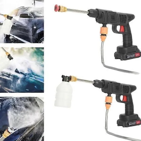 Hot Batteridriven Bärbar Sladdlös Högtryckstvätt Bil Vattenrengörare Pistol -Sy