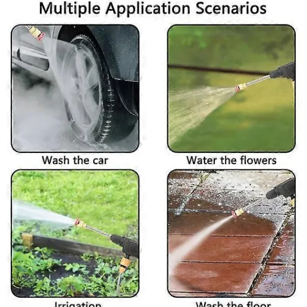 Hot Batteridriven Bärbar Sladdlös Högtryckstvätt Bil Vattenrengörare Pistol -Sy