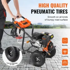 Online DUOKU Bensin Högtryckstvätt--3500 PSI 2,6 GPM-Aluminumpump-Set med 5 Munstycken-med Metallvagn