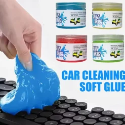 Outlet Bilrengöring mjukt gummi hushållsbil tangentbord mjuk rengöringslera` gummi F6Z6 Green One size