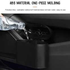 Sale Bilsoptunna hängande bilsoptunnor Bärbar läcksäker fordonssoptunna med trycklock för bilkontor Hem