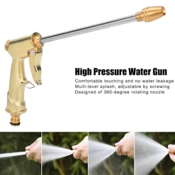 Best Biltvätt Vattenpistol Mässing Elektroplätering Högtryck Hushållsrengöringsspray