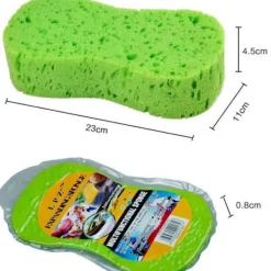 Sale Biltvättssvamp 5 st, Stora Allroundsvampar för Rengöring, 6 cm Tjockt Skumskrubbset, Svampar för Disk, Kakel, Cykel, Båt