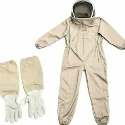 Best Biodräkt - Professionell biodlingsdräkt med handskar, skyddande huvudbonad för biodlare mot getingar, anti-getingutrustning, kaffefärgad, storlek XL. | Fyndiq