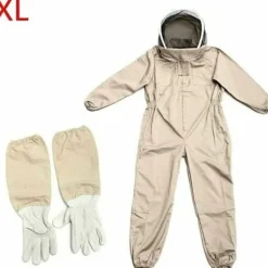 Online Biodräkt - Professionell biodlingsdräkt med handskar, skyddande huvudbonad för biodlare mot getingar, anti-stingutrustning, kaffefärg, storlek XL.[YDE] | Fyndiq