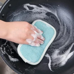 Best Blå set med 1 återanvändbar mikrofiberdiskborste - Tvättbar