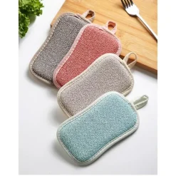 Best Blå set med 1 återanvändbar mikrofiberdiskborste - Tvättbar