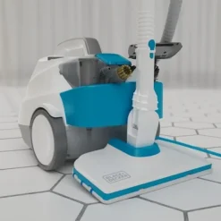 BLACK + DECKER BLACK+DECKER - BHSMP2314-QS - Multifunktions slädångrengörare 2300W - Tank: 1,2L - Kabel: 8m - 14 tillbehör Vit, blå, grå Blå, Vit