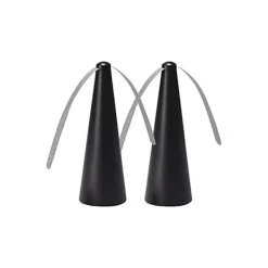 Clearance Bladavvisande - Smärtfri Anti Fly Fan 8.5x24.5x8.5cm - Skydd Mot Flygande Insekter - Utomhusmåltider Trädgård Camping 2st Svart KLB