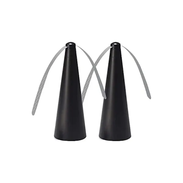 Clearance Bladavvisande - Smärtfri Anti Fly Fan 8.5x24.5x8.5cm - Skydd Mot Flygande Insekter - Utomhusmåltider Trädgård Camping 2st Svart KLB