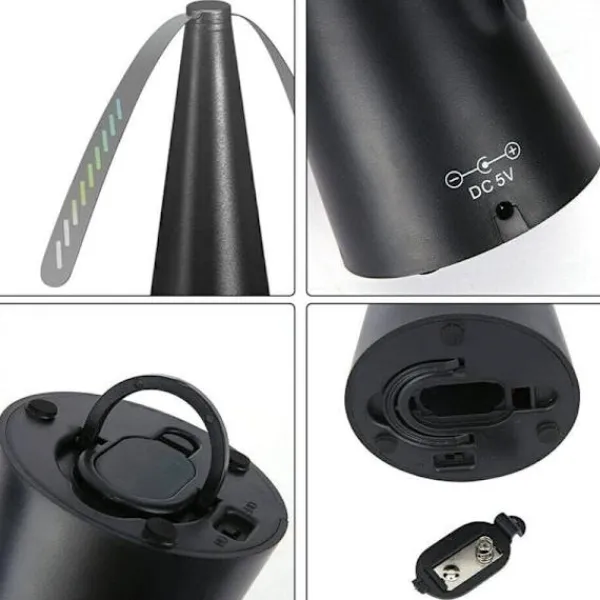 Clearance Bladavvisande - Smärtfri Anti Fly Fan 8.5x24.5x8.5cm - Skydd Mot Flygande Insekter - Utomhusmåltider Trädgård Camping 2st Svart KLB