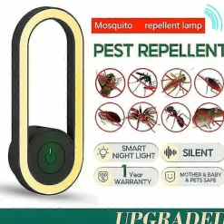 Hot Bli av med vägglöss med USB-ögonskydd elektronisk nattlampa insektsmedel - Avvisa myggor, råttor, kackerlackor, spindlar green