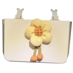 Hot Blomma Hängande Sopsäck Vikbar Plast Baksätesorganisatör Förvaringsväska