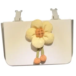 Hot Blomma Hängande Sopsäck Vikbar Plast Baksätesorganisatör Förvaringsväska