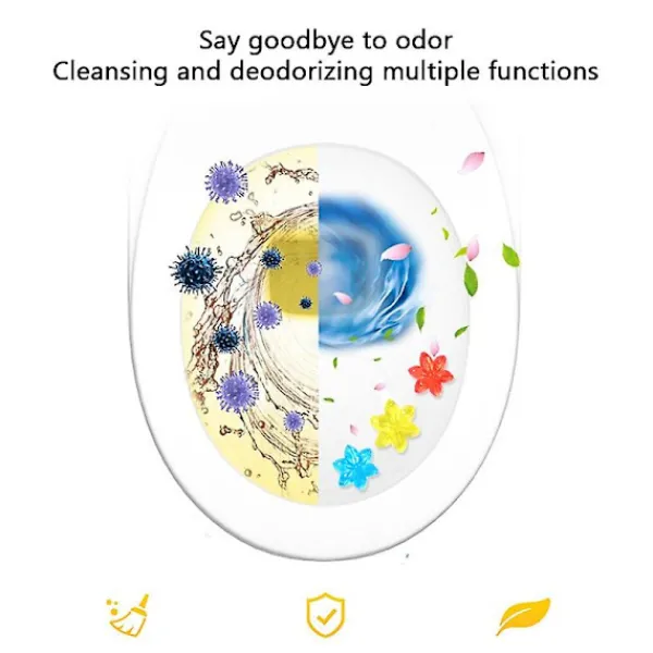 Online Blommig Aromatisk Toalettsgel Toalettdoftande Rengörare Toalettdoft Tar Bort Lukter Hushållsrengöring