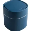 Clearance Bordskorg med lock, Mini soptunna i plast, Liten bordskorg för sovrum, matsalar, badrum, kontor etc. (Blå)
