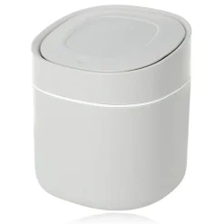 Discount Bordskorg, skrivbordskorg med lock, mini kosmetikbehållare, används för badrum, kök, kontor, bärbart lock avtagbart