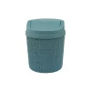 Bordsopskorg Bordsopskorg med svänglock 85 g Kompakt design för badrum Blå 11,5 x 16 cm 1 st
