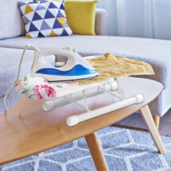 Discount FMYSJ Bordsstrykbbräda med fällbara ben, liten strykbordsyta i stål, lämplig för sömnad hemma och resor (FMY)