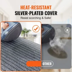 Hot DUOKU Bordstrykbräda för bord--Liten bordstrykbräda på 23,4x14,4 tum-med värmebeständig överdrag-100 % bomull överdrag