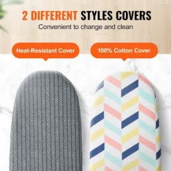 Hot DUOKU Bordstrykbräda för bord--Liten bordstrykbräda på 23,4x14,4 tum-med värmebeständig överdrag-100 % bomull överdrag