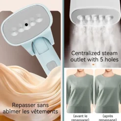 New LUNAVO Borstyringsborste - TD® - Handheld Dampfare - Ergonomisk - Lätt att transportera - Ånga