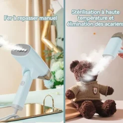 New LUNAVO Borstyringsborste - TD® - Handheld Dampfare - Ergonomisk - Lätt att transportera - Ånga