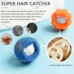 Sale Borttagning av husdjurshår för tvätt av tvättmaskin Husdjurshår Fångare Tvättmaskin Hår Fångare Tvättbollar Torktumlare Hund Katt Päls 6st